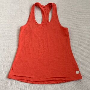 Vuori Lux Performance Racerback Tank Top Burnt Orange Size Small